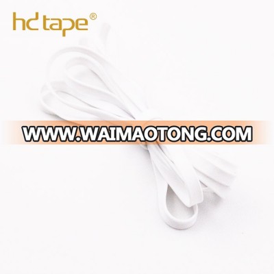 Custom white embossed TPU plastic waterproof elastic no tie shoelace