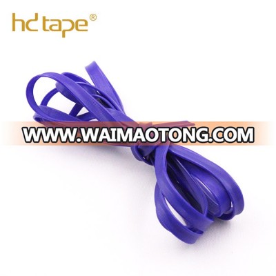 Purple colored sport shoes using custom flat TPU shoelace