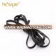 Black embossed elastic TPU plastic custom flat shoelace